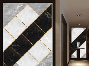 極簡美學(xué)與幾何韻律 黑白灰抽象藝術(shù)大理石裝飾畫設(shè)計指南